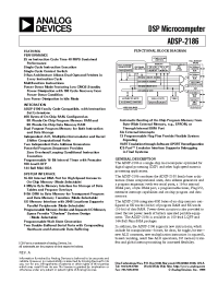 Datasheet ADSP-2186 manufacturer Analog Devices