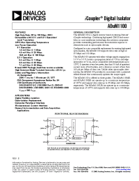 Datasheet ADuM1100 manufacturer Analog Devices