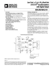 Datasheet ADXL202 manufacturer Analog Devices