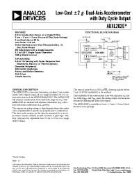 Datasheet ADXL202AE manufacturer Analog Devices