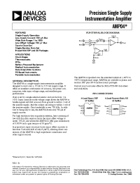 Datasheet AMP04F manufacturer Analog Devices