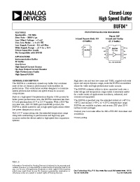Datasheet BUF04G manufacturer Analog Devices