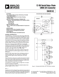 Datasheet DAC8143E manufacturer Analog Devices