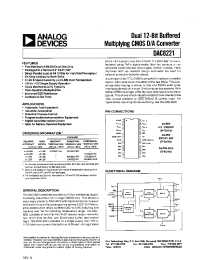 Datasheet DAC8221AW manufacturer Analog Devices