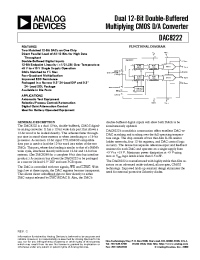 Datasheet DAC8222BTC/883 manufacturer Analog Devices