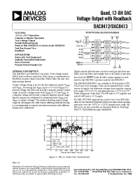 Datasheet DAC8412 manufacturer Analog Devices