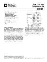 Datasheet DAC8420 manufacturer Analog Devices