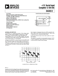 Datasheet DAC8512EP manufacturer Analog Devices