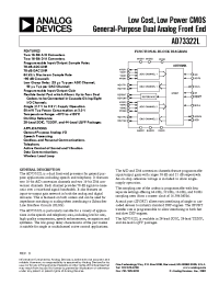 Datasheet EVAL-AD73322LEB manufacturer Analog Devices