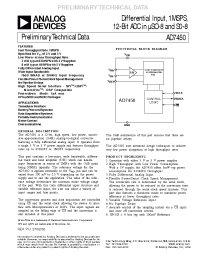 Datasheet EVAL-AD7450CB manufacturer Analog Devices