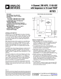 Datasheet EVAL-AD7923CB2 manufacturer Analog Devices