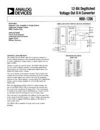 Datasheet HDD-1206 manufacturer Analog Devices