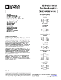 Datasheet OP162 manufacturer Analog Devices