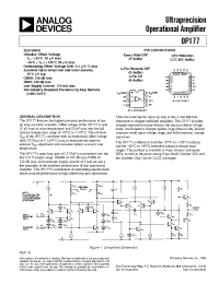 Datasheet OP177BRC/883 manufacturer Analog Devices