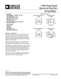 Datasheet OP183 manufacturer Analog Devices