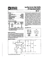 Datasheet OP-41BJ manufacturer Analog Devices