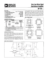 Datasheet OP-470ARC/883 manufacturer Analog Devices