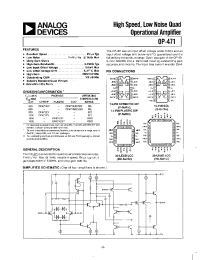 Datasheet OP-471 manufacturer Analog Devices