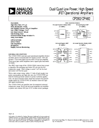 Datasheet OP482 manufacturer Analog Devices