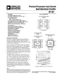 Datasheet OP-497 manufacturer Analog Devices
