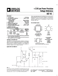 Datasheet REF43B manufacturer Analog Devices