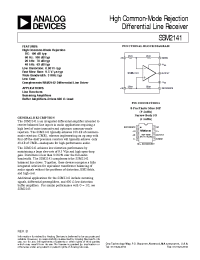 Datasheet SSM2141S manufacturer Analog Devices