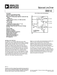 Datasheet SSM2142 manufacturer Analog Devices