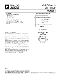 Datasheet SSM2143S manufacturer Analog Devices