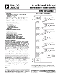 Datasheet SSM2161P manufacturer Analog Devices