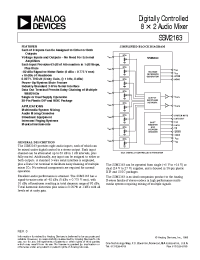 Datasheet SSM2163P manufacturer Analog Devices