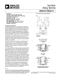 Datasheet SSM2402S manufacturer Analog Devices