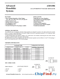 Datasheet AMS1086-2.85 manufacturer AMS