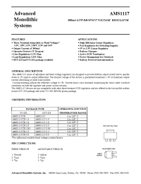 Datasheet AMS1117CD-50 manufacturer AMS