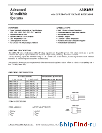 Datasheet AMS1585CM-285 manufacturer AMS