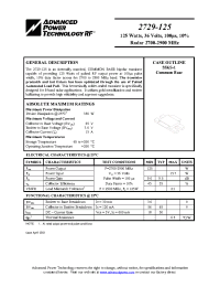 Datasheet 2729-125 manufacturer APT