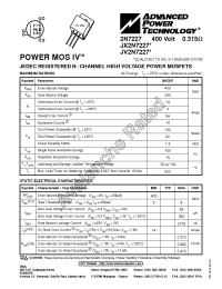Datasheet JV2N7227 manufacturer APT