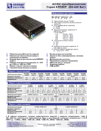 Datasheet KL400A-220S24 manufacturer АЕДОН