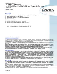 Datasheet 4444 manufacturer Aeroflex