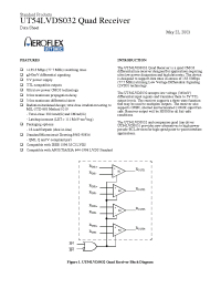Datasheet 5962-9583402QXXA manufacturer Aeroflex