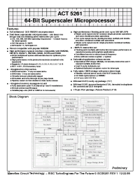Datasheet ACT-5261PC-133F17C manufacturer Aeroflex