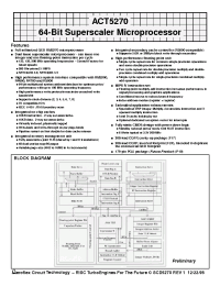 Datasheet ACT-5270PC-133F17T manufacturer Aeroflex