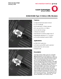 Datasheet E2580-TYPE manufacturer Agere