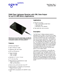 Datasheet R480CPBB manufacturer Agere