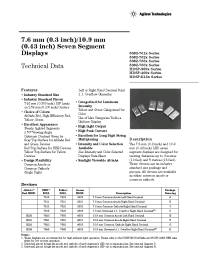 Datasheet 5082-4600-HL000 manufacturer Agilent
