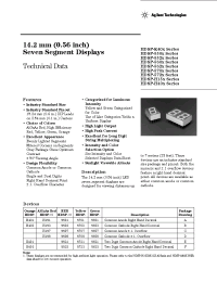 Datasheet 5082-H401-FD000 manufacturer Agilent
