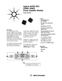 Datasheet ACPM-7813-BLK manufacturer Agilent