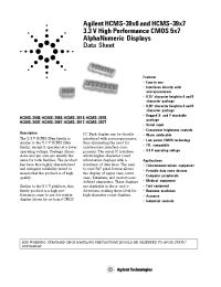 Datasheet HCMS-3906 manufacturer Agilent