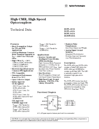 Datasheet HCNW4504-300 manufacturer Agilent