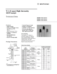 Datasheet HLMP-1320-GL000 manufacturer Agilent