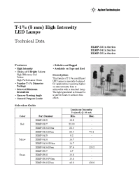 Datasheet HLMP-3316-HK0US manufacturer Agilent